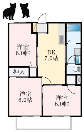 サンメゾン太子の物件間取画像